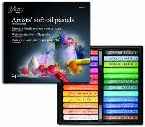 img 4 attached to MUNGYO Gallery Artists" Soft Oil Pastels Set, 24 colors
