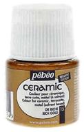 pebeo paint on ceramic and metal ceramic, 45 ml, under bright gold logo