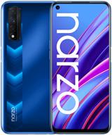 smartphone realme narzo 30 4g 6/128 gb, blue логотип