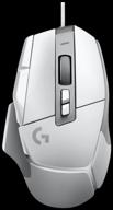 logitech g g502 x gaming mouse, white logo