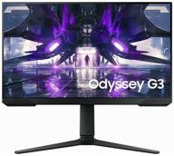 24" monitor samsung odyssey g3 s24ag320nm, 1920x1080, 165hz, *va, black logo