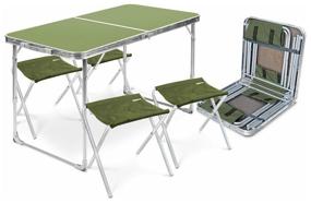 img 2 attached to Folding furniture set Nika CST-K2 (table + 4 chairs), khaki/khaki