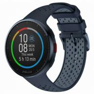 polar pacer pro midnight blue silicone s/l smart watch logo