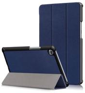 mypads cover case for samsung galaxy tab s5e 10.5 sm-t720 (2019) slim smart plastic leather with transformation into a blue stand logo