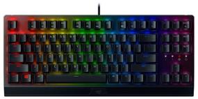 img 4 attached to Razer BlackWidow V3 Tenkeyless Gaming Keyboard - Razer Green, Clicky, Black, Cyrillic QWERTY: Ultimate Gaming Performance at your Fingertips