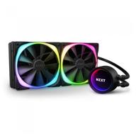 water cooling system for nzxt kraken x53 cpu, black/rgb логотип