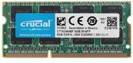 crucial ddr3l 8gb 1600mhz so-dimm pc3l-12800u 1x8gb ram (ct102464bf160b.c16fpd) for laptop logo