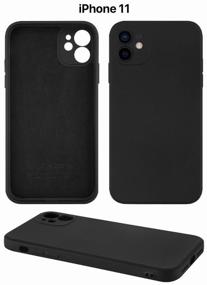 img 4 attached to 📱 Silicone Shockproof Bumper Protective Case for Apple iPhone 11 with Camera Protection - Black