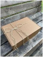 gift box with kraft filling and decorative rope (32x22x10cm) logo
