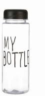water bottle "my bottle" 500ml, plastic, black logo