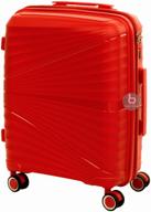 polypropylene suitcase on 4 wheels m / luggage / 89 l / lightweight durable suitcase polypropylene logo