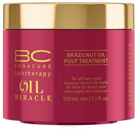 img 3 attached to Schwarzkopf Professional Oil Miracle Brazilnut Pulp Treatment Hair Mask with Brazilian Nut Oil, 150 ml