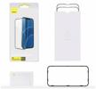 protective glass baseus for iphone 13/13 pro 6.1", 0.3mm, 2 pieces, sgqp010101 logo
