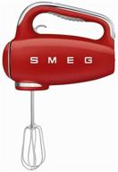 миксер smeg hmf01rdeu, красный логотип