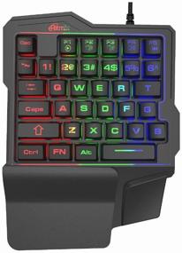 img 3 attached to Игровая клавиатура Ritmix RKB-209BL Gaming черный, английская