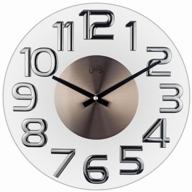 wall clock quartz tomas stern 8016/8027 brown logo