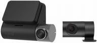 dvr 70mai dash cam pro plus rear cam set a500s-1, 2 cameras, gps, glonass, black логотип