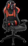 компьютерное кресло gamelab penta для игр, обивка: искусственная кожа, цвет: красный. логотип