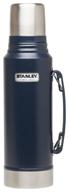 classic thermos stanley classic vacuum insulated bottle, 1 l, blue logo
