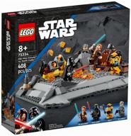 конструктор lego star wars 75334 obi-wan kenobi vs. darth vader оби-ван кеноби против дарта вейдера, 408 дет. логотип