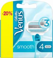 venus smooth replaceable cassettes, 4 pcs. logo