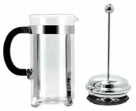french press for tea and coffee 1000 ml. 1 liter with spoon logo