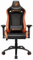 🪑 cougar outrider s gaming chair - imitation leather upholstery - black/orange color логотип