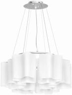 chandelier lightstar nubi 802160, e27, 240 w, number of lamps: 6 pcs., armature color: chrome, shade color: white logo