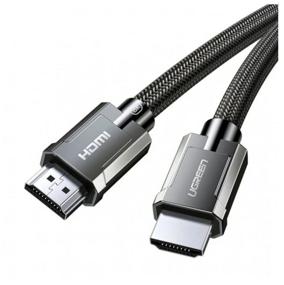 img 4 attached to UGREEN 8K HDMI 2.1 Male To Male Cable Zinc Alloy Shell Braided 2m HD135 (70321) (Gray)