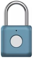 навесной замок с отпечатком пальца xiaomi smart fingerprint lock padlock yd-k1 blue логотип