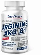 boost your workout with be first aakg capsules - unflavored jar of 120 pcs logo