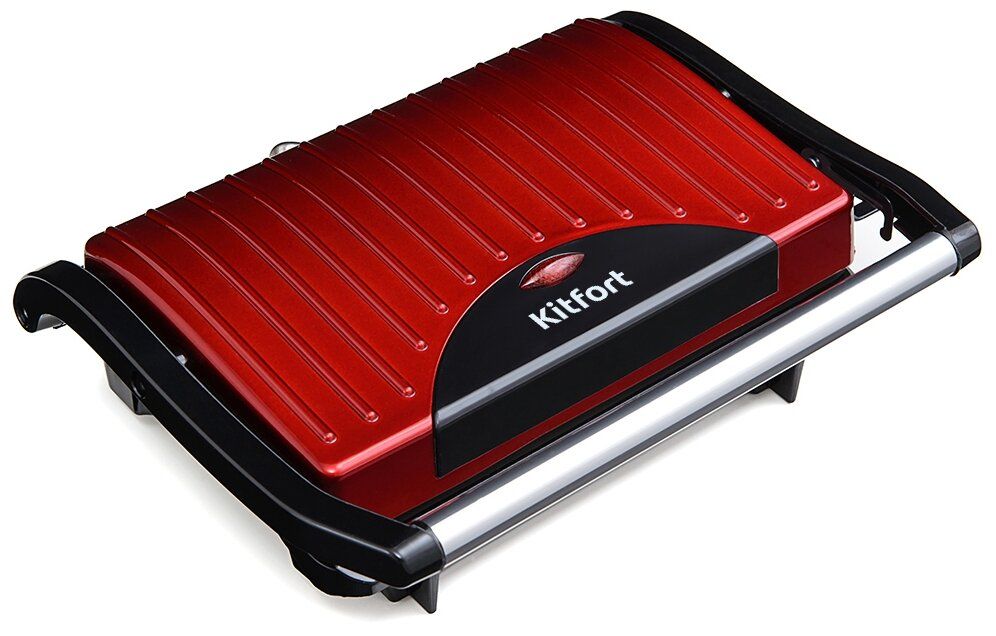 sandwich maker kitfort kt-1609 panini maker, red logo