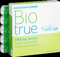 контактные линзы bausch & lomb biotrue oneday, 90 шт., r 8.6, d -1.5 логотип
