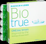 контактные линзы bausch & lomb biotrue oneday, 90 шт., r 8.6, d -1.5 logo