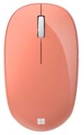 microsoft bluetooth wireless compact mouse, peach logo