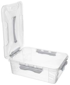 img 2 attached to Storage container Econova with locks and handle Grand Box, 12.4x39x29 cm, light gray