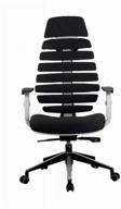 riva shark office chair, upholstery: textile, color: black logo