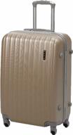 tevin suitcase, abs plastic, support legs on the side wall, 105 l, size l, 0015 logo