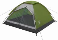 double trekking tent jungle camp lite dome 2, green/grey логотип
