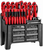 tool set deko 065-0607, 100 pcs, red/black logo