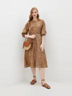 baon dress, size s, beige printed logo