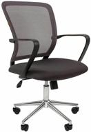 computer chair chairman 696 chrome office, upholstery: mesh/textile, color: black tw-11/grey logo