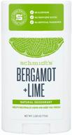 🍃 schmidt's bergamot and lime deodorant stick: long-lasting freshness in 50ml/75g size logo