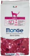 dry food for cats monge natural superpremium, for living indoors, with chicken 1.5 kg logo