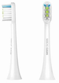 img 3 attached to 🦷 Soocas X3 BH01 Nozzle Set: Enhanced Oral Cleaning with Sonic Brush - White, 2pcs.