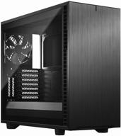 компьютерный корпус fractal design define 7 light tg черный. логотип