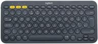 logitech k380 multi-device wireless keyboard dark grey, english logo
