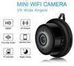 mini video camera mini xr70 wifi smart camera ip wireless / transfer video to smartphone / microphone & speaker / night shooting / black logo