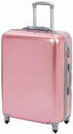 suitcase on wheels travel medium travel luggage for girls m tevin size m 64 cm 62 l lightweight 3.2 kg durable polycarbonate pink logo