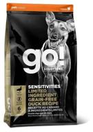 dry food for puppies and dogs go! sensitivities limited ingredient, sensitive digestion, grain free, duck 1 pack x 1 pc. x 5.44 kg logo